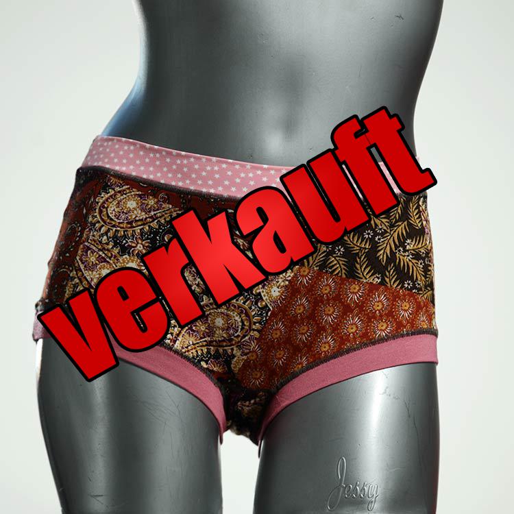 handgemachte bunte gemusterte ökologische Hotpant aus Baumwolle, Unterwäsche für Damen
