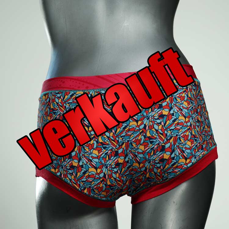 schöne farbige gemusterte ökologische Hotpant aus Baumwolle, Unterwäsche für Damen