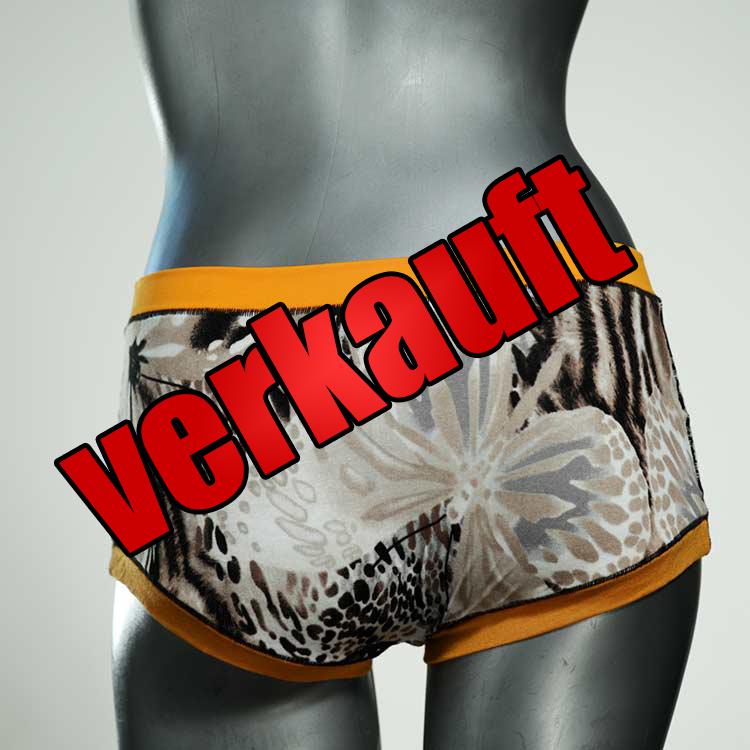 handgemachte farbige bunte bequeme Hotpant aus Baumwolle, Unterwäsche für Damen