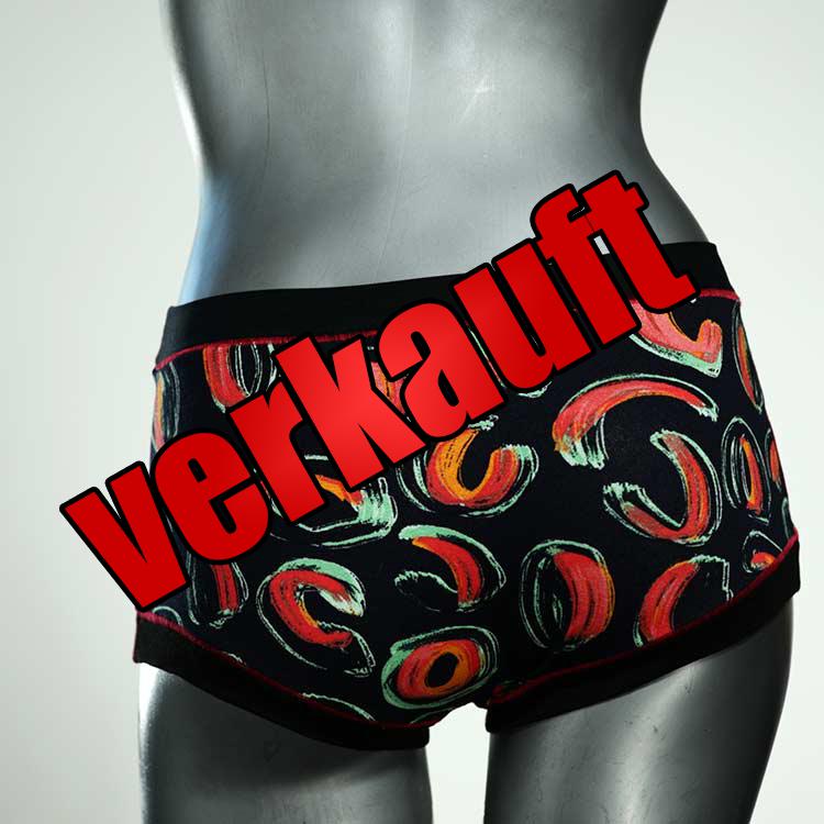 schöne nachhaltige handgemachte farbige Hotpant aus Baumwolle, Unterwäsche für Damen
