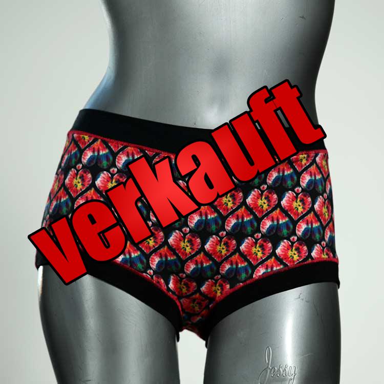 schöne nachhaltige handgemachte farbige Hotpant aus Baumwolle, Unterwäsche für Damen