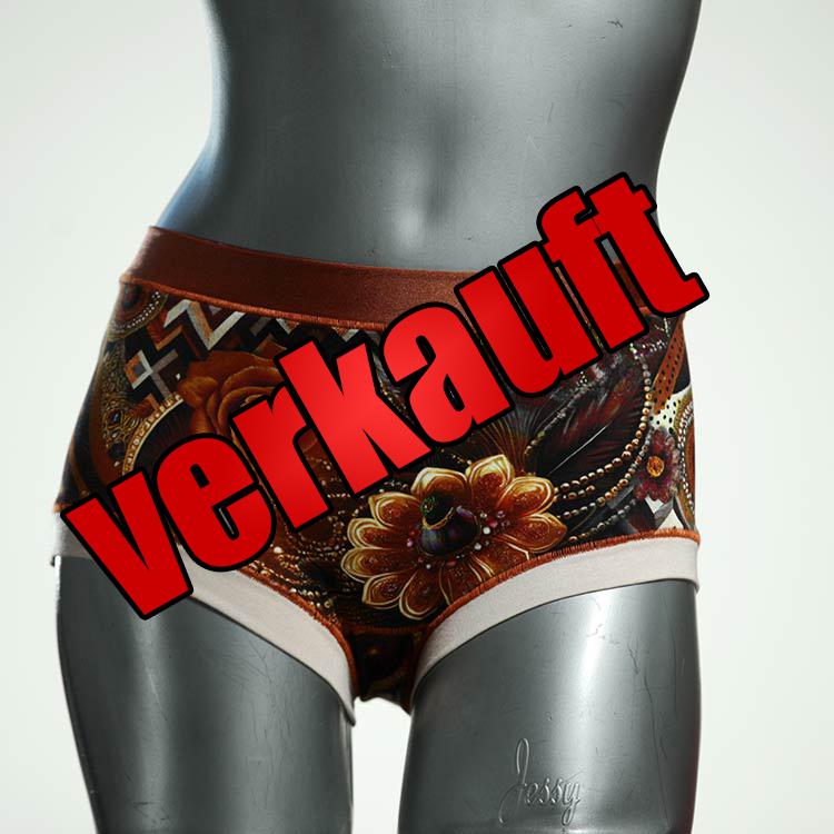 bunte farbige handgemachte gemusterte Hotpant aus Baumwolle, Unterwäsche für Damen