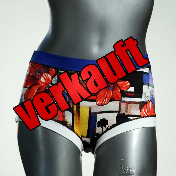 gemusterte ökologische handgemachte attraktive Hotpant aus Baumwolle, Unterwäsche für Damen