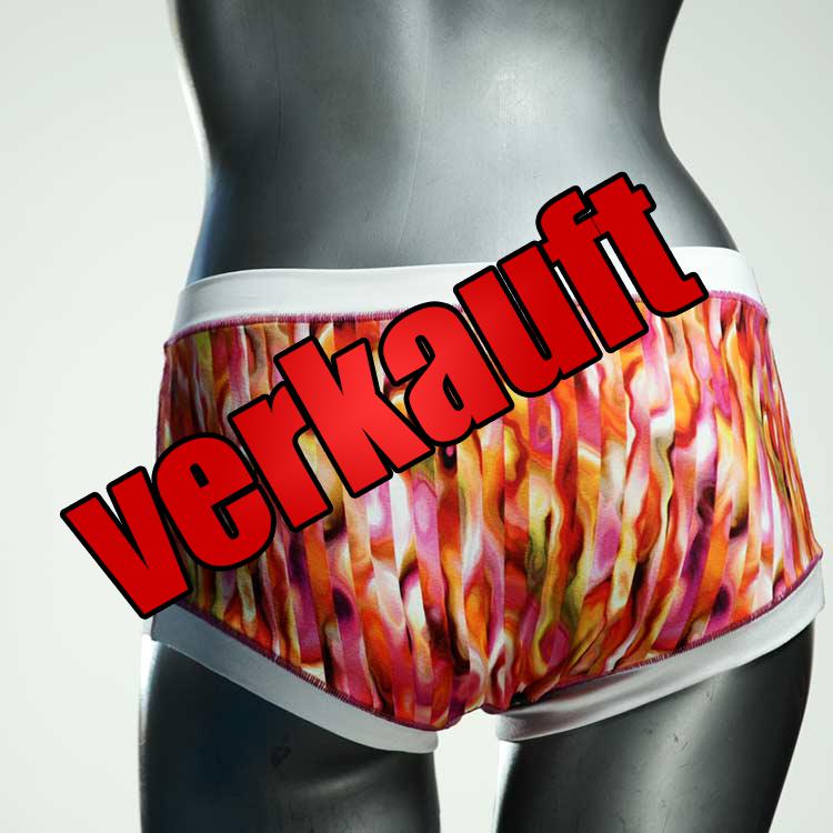 farbige ökologische sexy gemusterte Hotpant aus Baumwolle, Unterwäsche für Damen