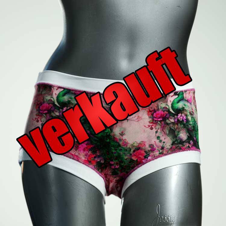farbige ökologische sexy gemusterte Hotpant aus Baumwolle, Unterwäsche für Damen