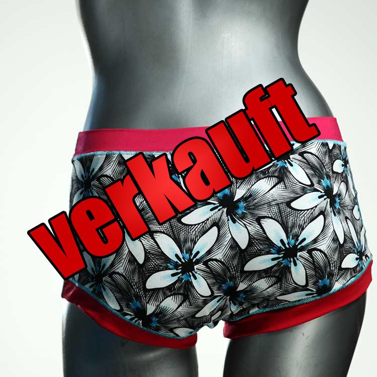 sexy handgemachte ökologische gemusterte Hotpant aus Baumwolle, Unterwäsche für Damen