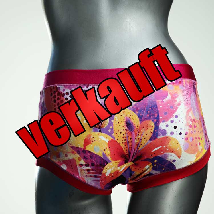 bunte nachhaltige farbige attraktive Hotpant aus Baumwolle, Unterwäsche für Damen
