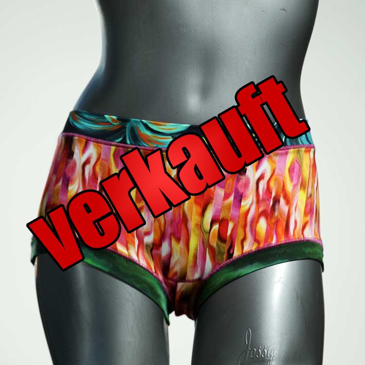 handgemachte farbige ökologische bunte Hotpant aus Baumwolle, Unterwäsche für Damen