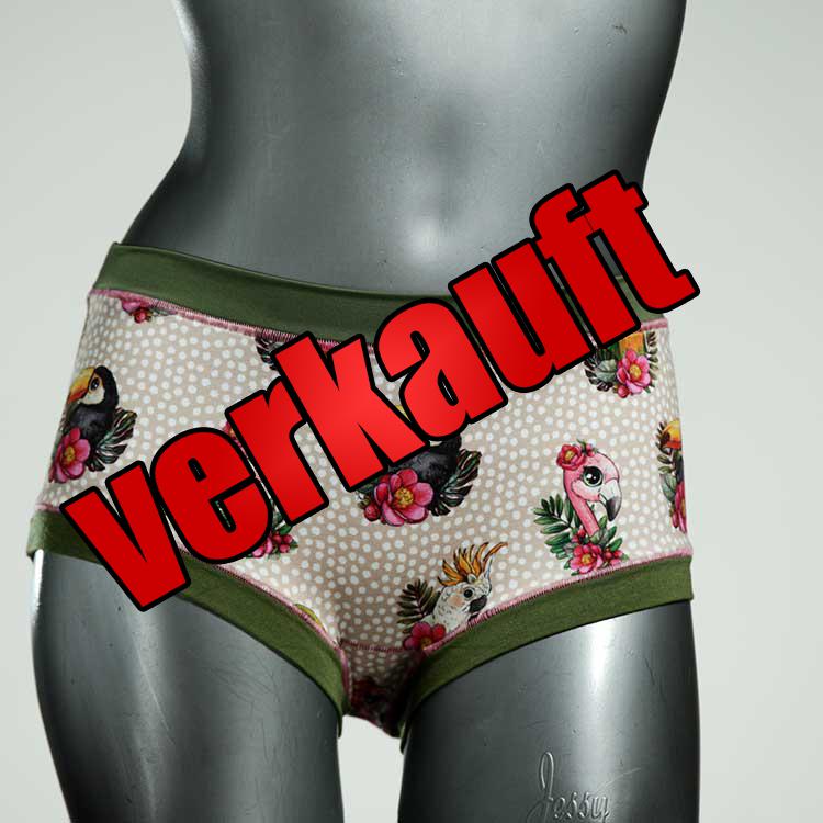 farbige gemusterte süße ökologische Hotpant aus Baumwolle, Unterwäsche für Damen