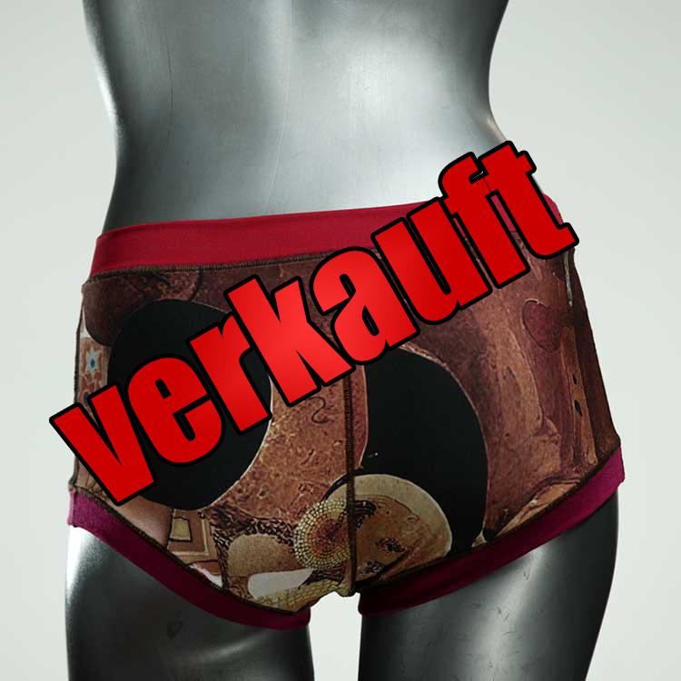 handgemachte bunte süße nachhaltige Hotpant aus Baumwolle, Unterwäsche für Damen