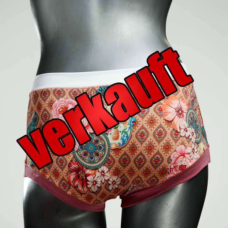 ökologische bunte gemusterte handgemachte Hotpant aus Baumwolle, Unterwäsche für Damen