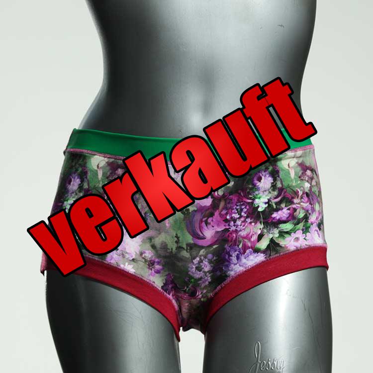 ökologische gemusterte farbige sexy Hotpant aus Baumwolle, Unterwäsche für Damen