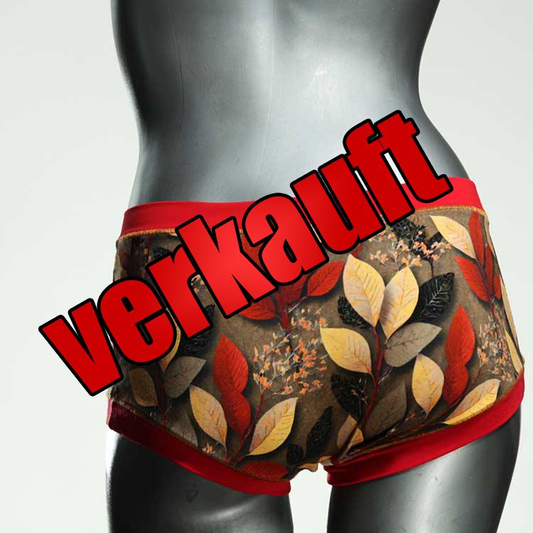 schöne ökologische farbige bunte Hotpant aus Baumwolle, Unterwäsche für Damen