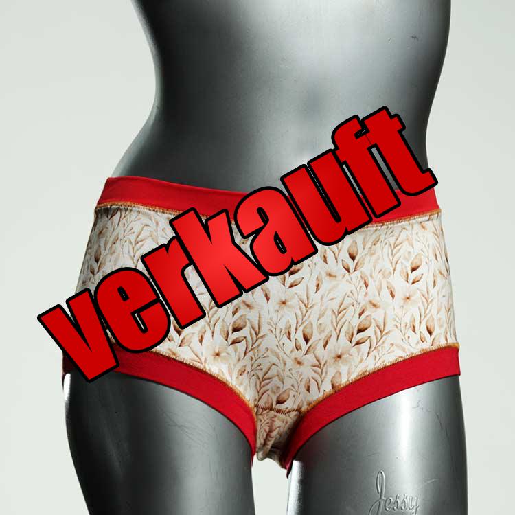 schöne ökologische farbige bunte Hotpant aus Baumwolle, Unterwäsche für Damen