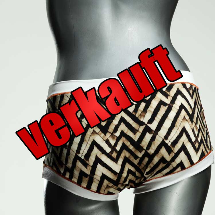 handgemachte farbige nachhaltige günstige Hotpant aus Baumwolle, Unterwäsche für Damen