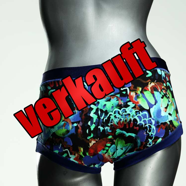 farbige preiswerte bequeme gemusterte Hotpant aus Baumwolle, Unterwäsche für Damen