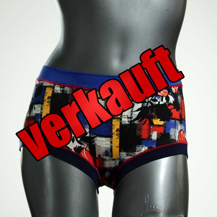ökologische gemusterte sexy farbige Hotpant aus Baumwolle, Unterwäsche für Damen