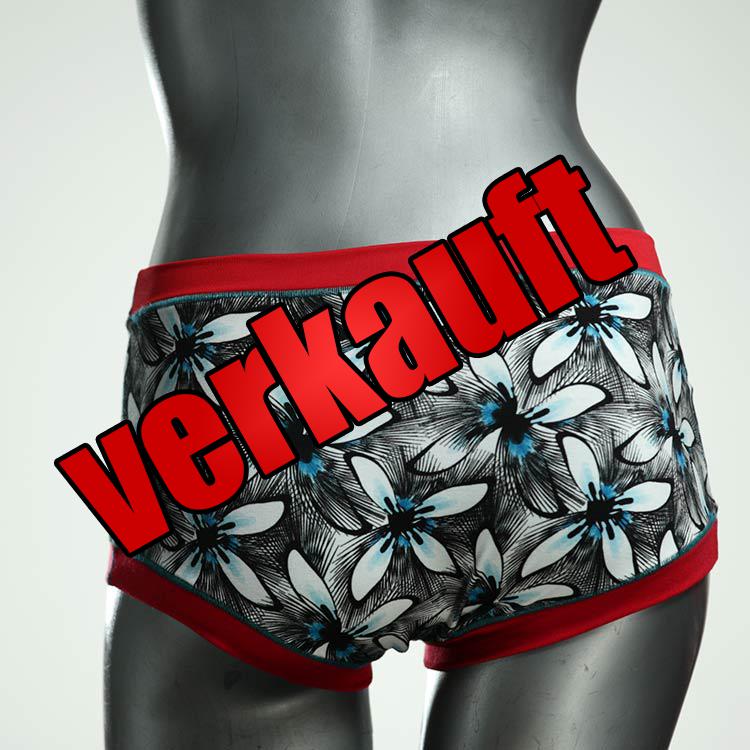 handgemachte ökologische gemusterte farbige Hotpant aus Baumwolle, Unterwäsche für Damen