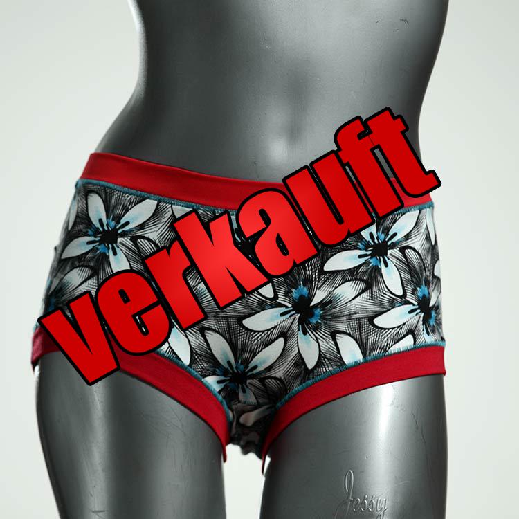 handgemachte ökologische gemusterte farbige Hotpant aus Baumwolle, Unterwäsche für Damen