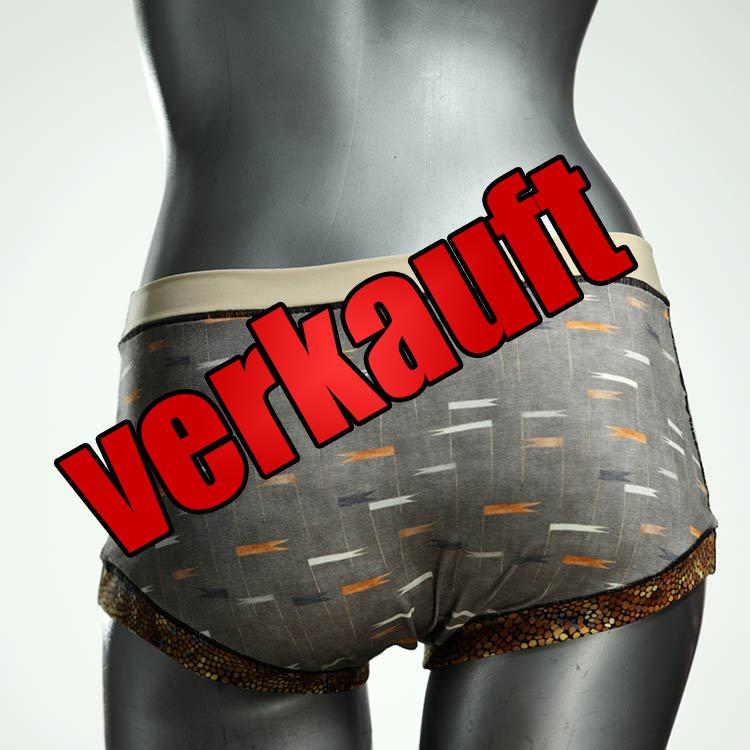 günstige ökologische bunte gemusterte Hotpant aus Baumwolle, Unterwäsche für Damen