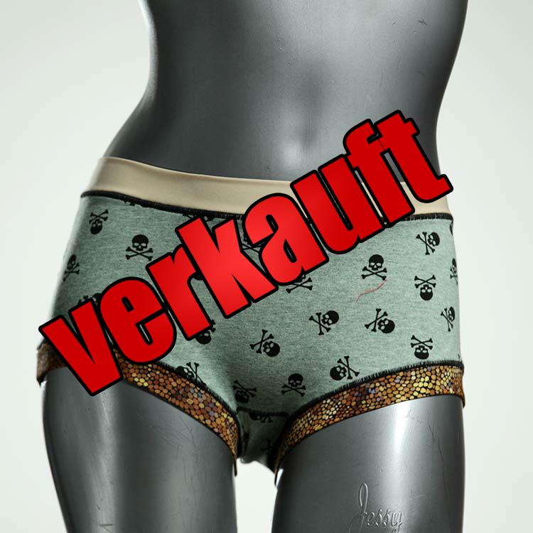 günstige ökologische bunte gemusterte Hotpant aus Baumwolle, Unterwäsche für Damen