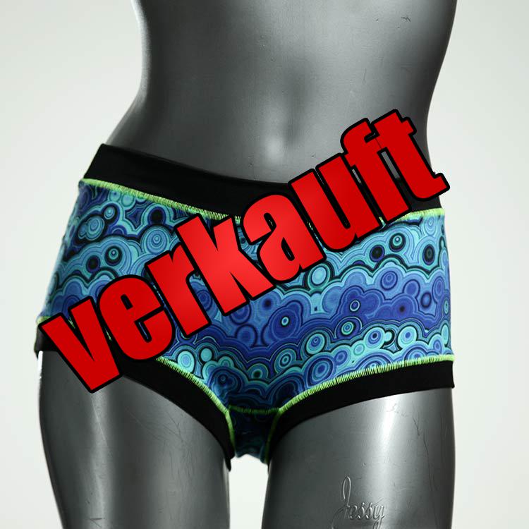 farbige gemusterte bunte nachhaltige Hotpant aus Baumwolle, Unterwäsche für Damen