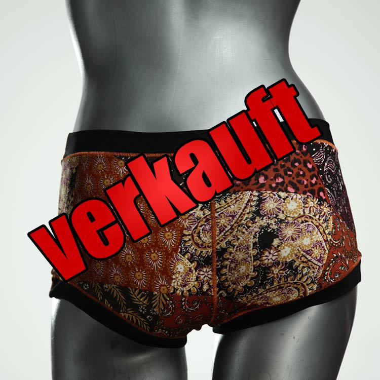 bunte nachhaltige handgemachte bequeme Hotpant aus Baumwolle, Unterwäsche für Damen