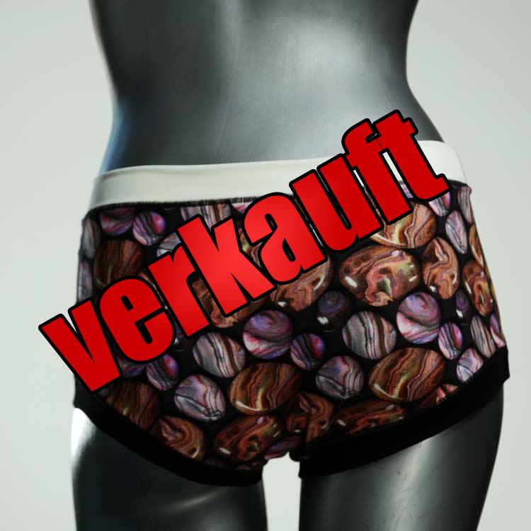 bunte handgemachte ökologische gemusterte Hotpant aus Baumwolle, Unterwäsche für Damen
