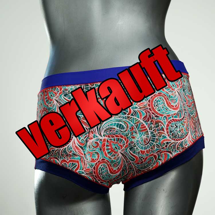 preiswerte gemusterte farbige nachhaltige Hotpant aus Baumwolle, Unterwäsche für Damen