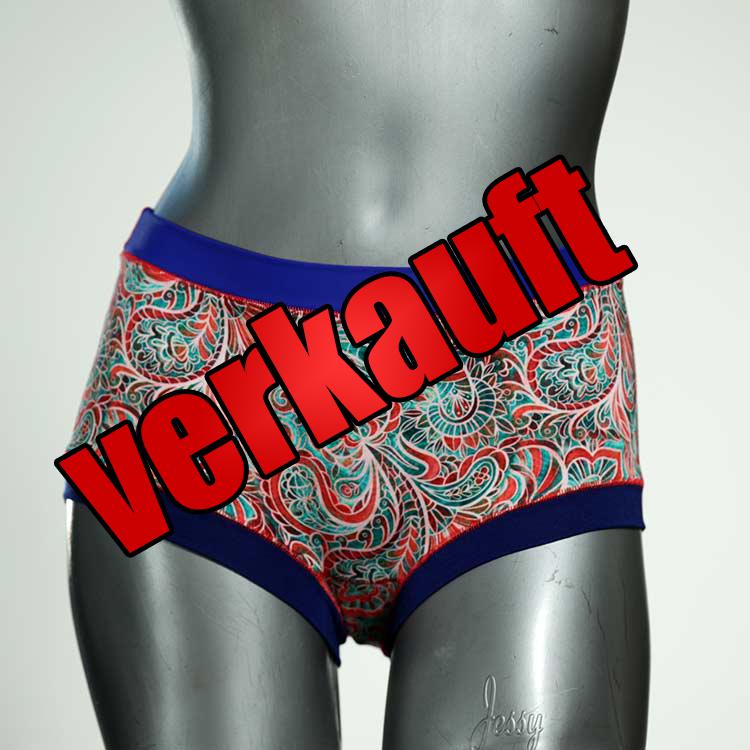preiswerte gemusterte farbige nachhaltige Hotpant aus Baumwolle, Unterwäsche für Damen