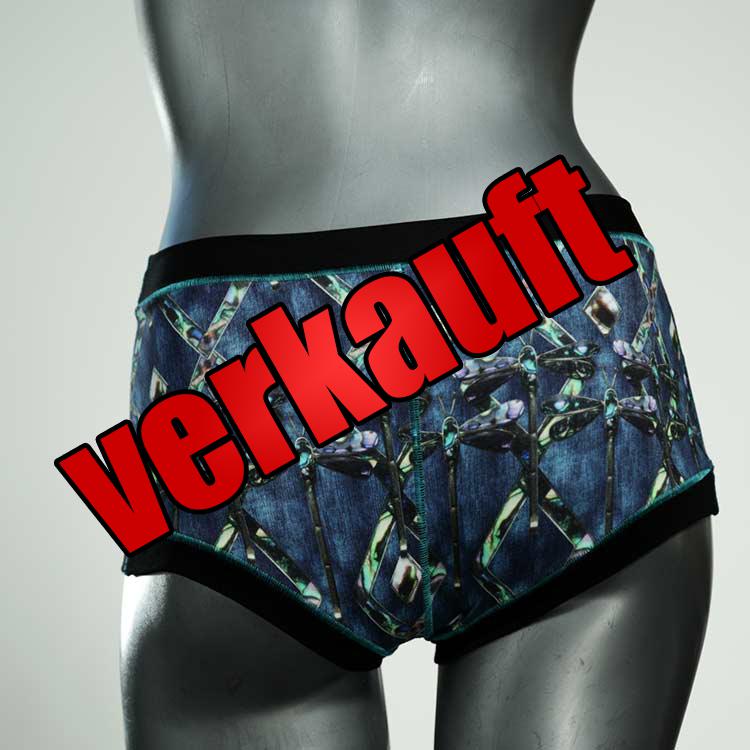 nachhaltige günstige gemusterte farbige Hotpant aus Baumwolle, Unterwäsche für Damen