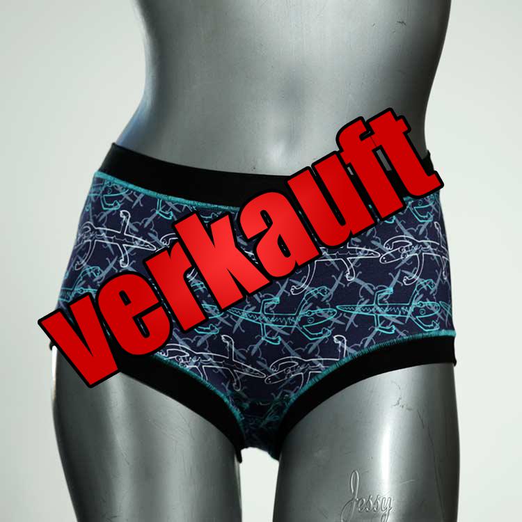 nachhaltige günstige gemusterte farbige Hotpant aus Baumwolle, Unterwäsche für Damen