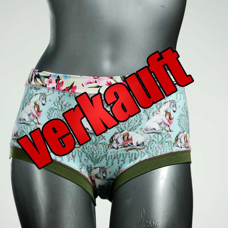 farbige süße attraktive nachhaltige Hotpant aus Baumwolle, Unterwäsche für Damen
