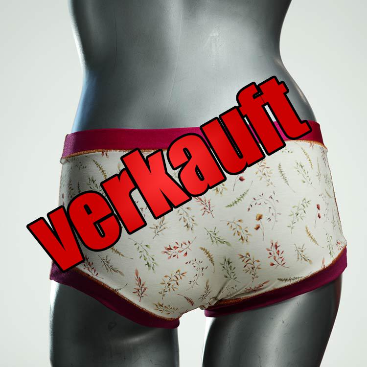 gemusterte ökologische preiswerte handgemachte Hotpant aus Baumwolle, Unterwäsche für Damen