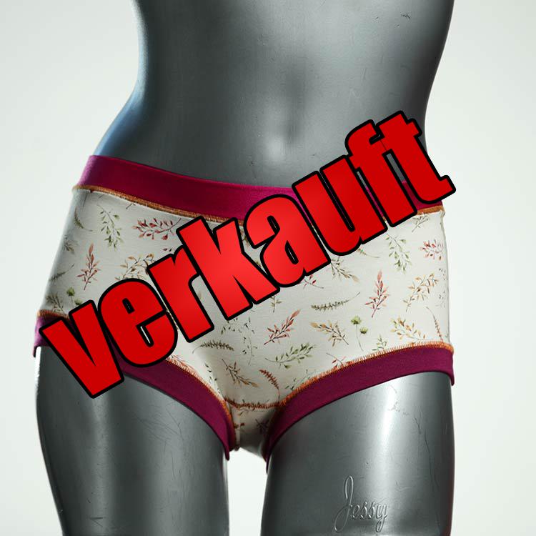 gemusterte ökologische preiswerte handgemachte Hotpant aus Baumwolle, Unterwäsche für Damen