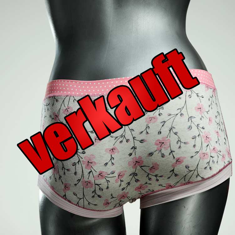 ökologische sexy gemusterte attraktive Hotpant aus Baumwolle, Unterwäsche für Damen