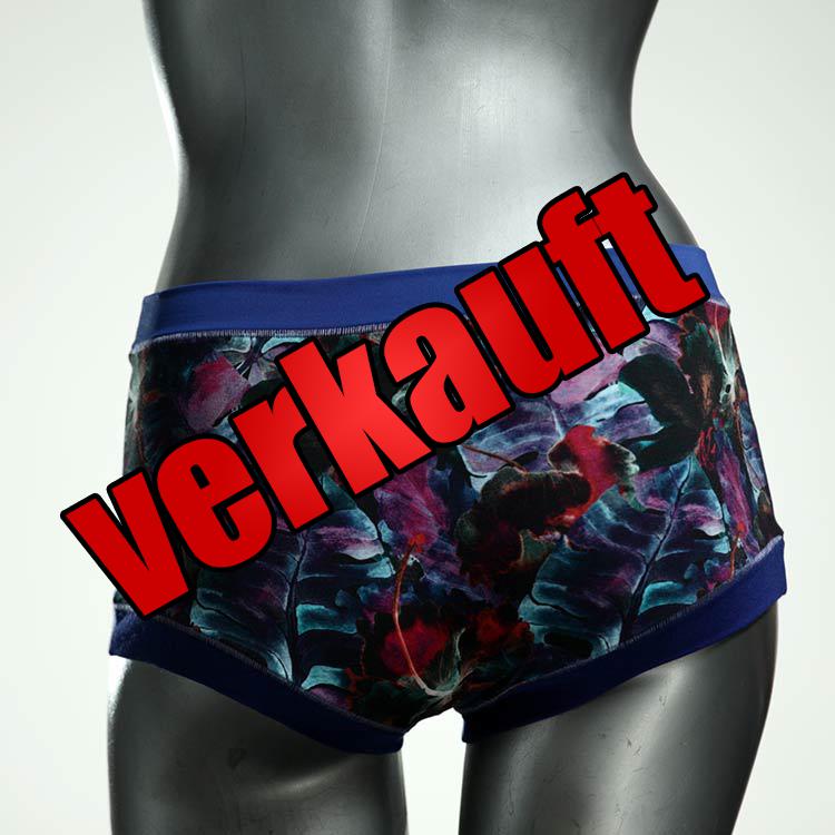 bunte farbige ökologische günstige Hotpant aus Baumwolle, Unterwäsche für Damen