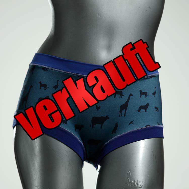 bunte farbige ökologische günstige Hotpant aus Baumwolle, Unterwäsche für Damen