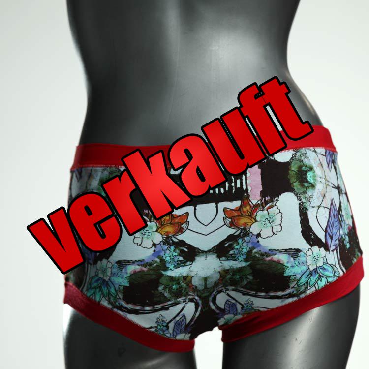 schöne handgemachte nachhaltige bunte Hotpant aus Baumwolle, Unterwäsche für Damen