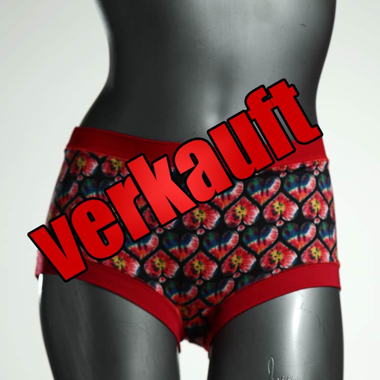 schöne handgemachte nachhaltige bunte Hotpant aus Baumwolle, Unterwäsche für Damen