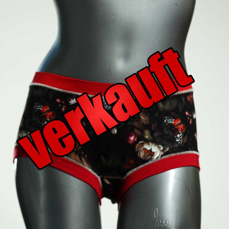 gemusterte farbige attraktive ökologische Hotpant aus Baumwolle, Unterwäsche für Damen