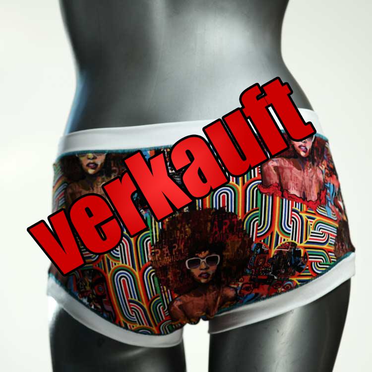 sexy ökologische gemusterte nachhaltige Hotpant aus Baumwolle, Unterwäsche für Damen