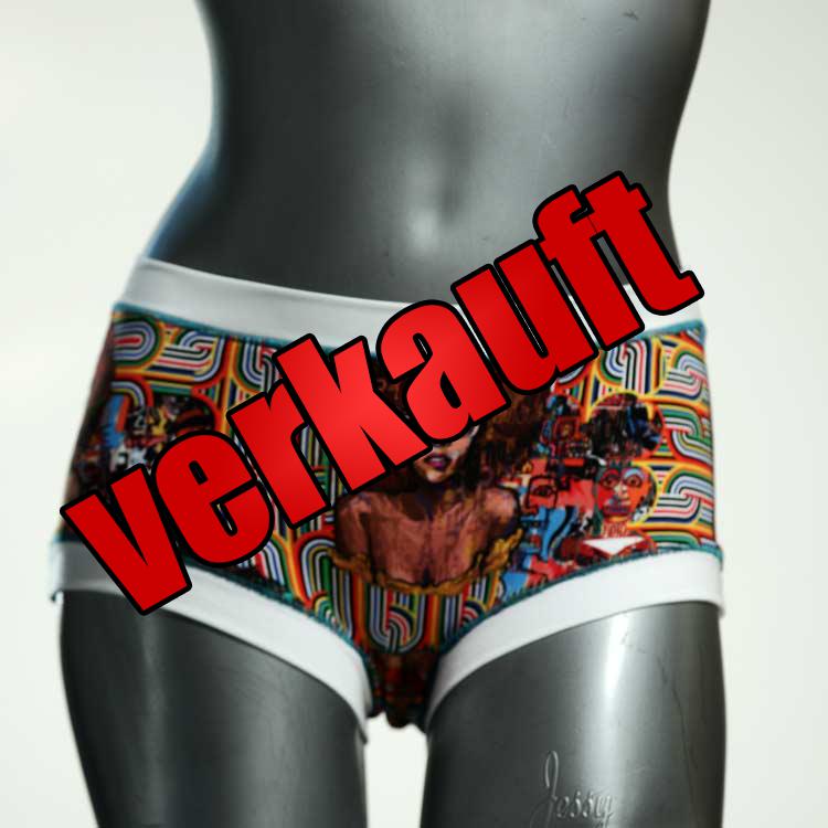 sexy ökologische gemusterte nachhaltige Hotpant aus Baumwolle, Unterwäsche für Damen