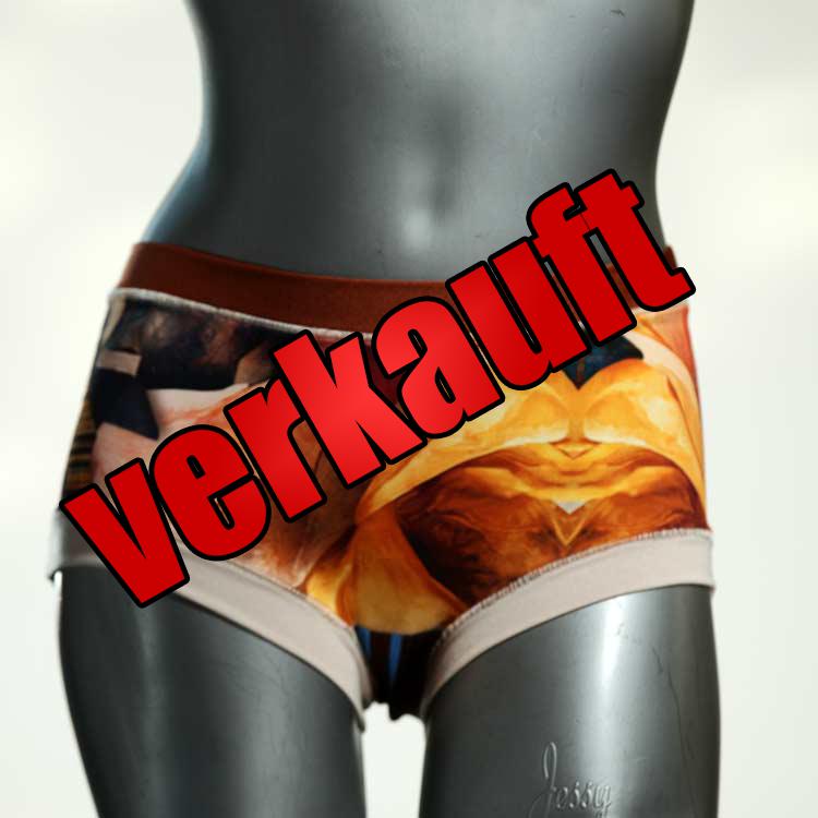 gemusterte attraktive ökologische preiswerte Hotpant aus Baumwolle, Unterwäsche für Damen