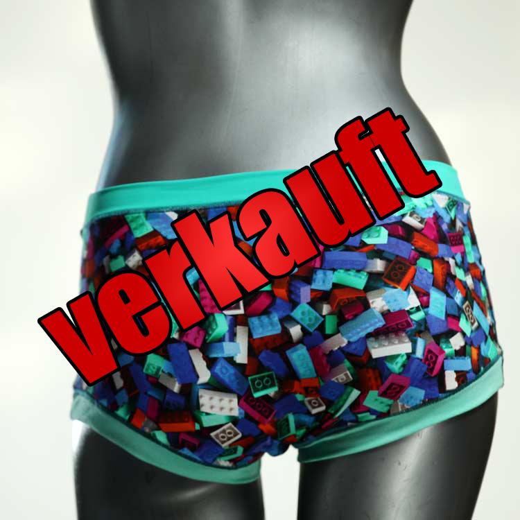 bunte günstige farbige nachhaltige Hotpant aus Baumwolle, Unterwäsche für Damen