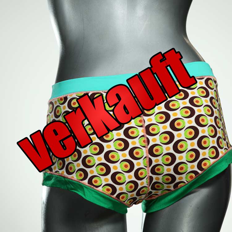 gemusterte ökologische attraktive bequeme Hotpant aus Baumwolle, Unterwäsche für Damen