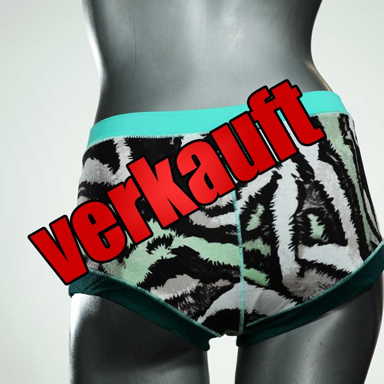 gemusterte farbige nachhaltige günstige Hotpant aus Baumwolle, Unterwäsche für Damen
