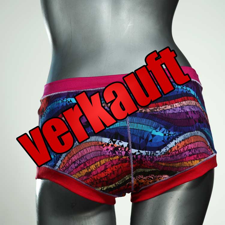 nachhaltige preiswerte bunte gemusterte Hotpant aus Baumwolle, Unterwäsche für Damen