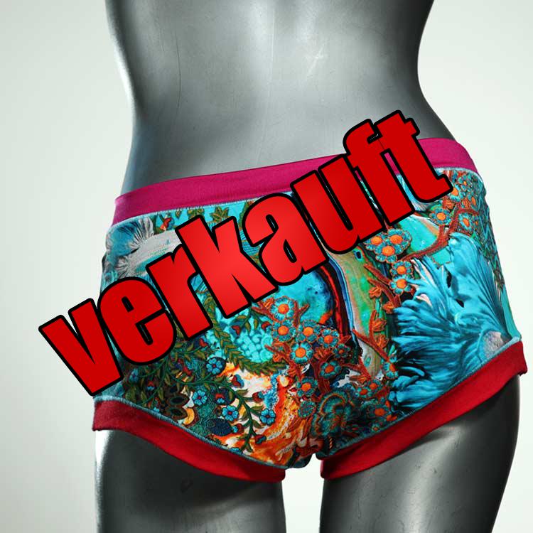 farbige gemusterte bequeme günstige Hotpant aus Baumwolle, Unterwäsche für Damen