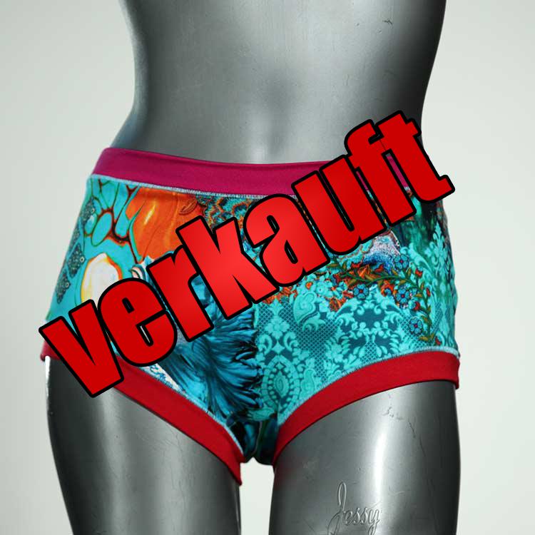 farbige gemusterte bequeme günstige Hotpant aus Baumwolle, Unterwäsche für Damen